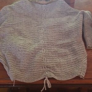 Womens crop fur collar cardigan